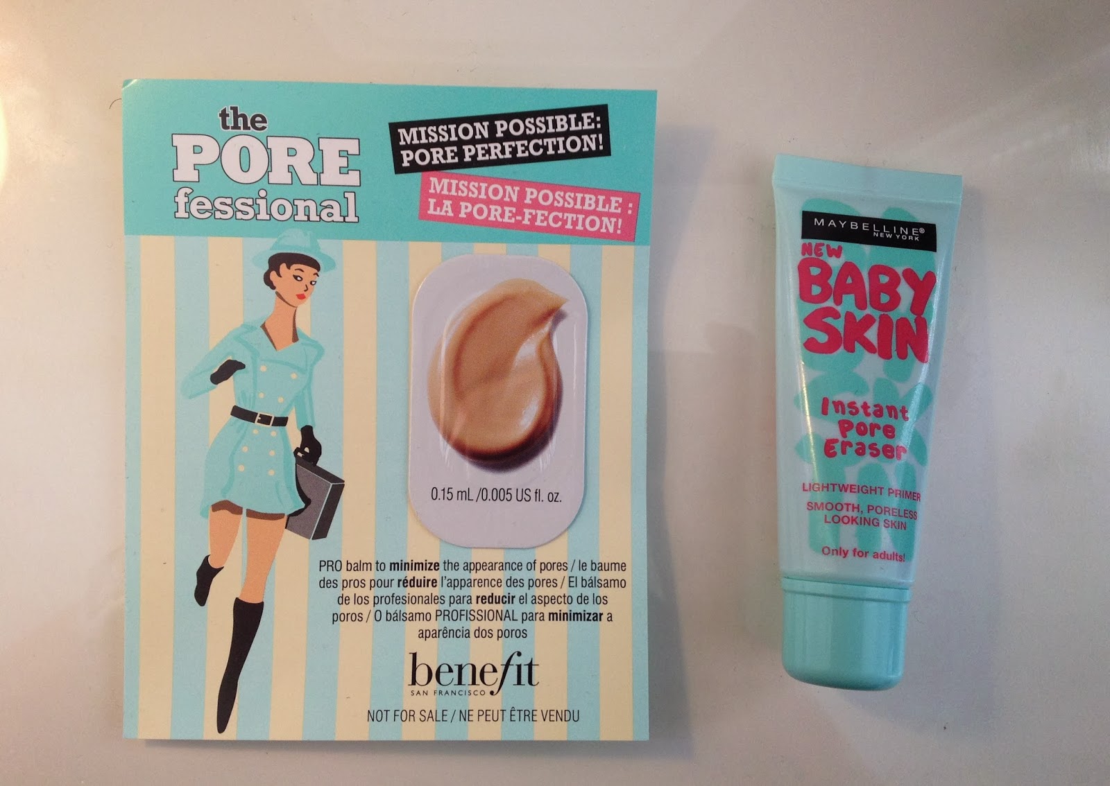 Maybelline Baby Skin Instant Pore Eraser Review with Before