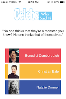 Benedict Cumberbatch, Christian Bale, Natalie Dormer