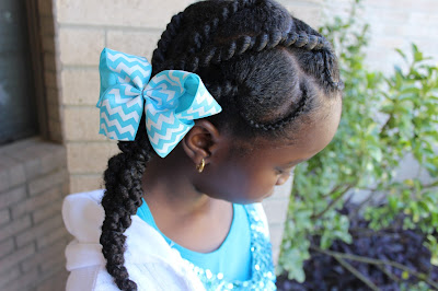 Threading and Cornrow Hairstyle | Natural Hair Kids