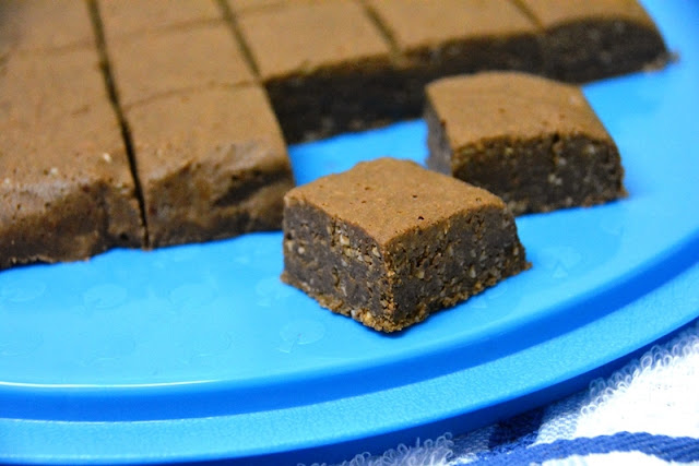 chocolate fudge in cubes