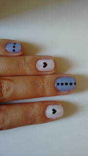 manicure, maquillaje, donuth, channel, dots, heart, corazón, pastel, pastel goth,
