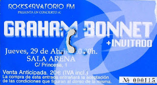 entrada de concierto de graham bonnet