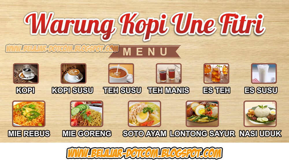 Membuat Desain  Spanduk  Warung Kopi Desain  Modern  dengan 