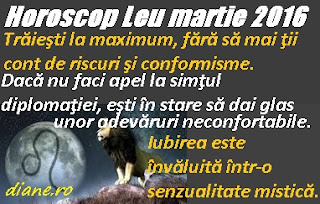 Horoscop Leu martie 2016