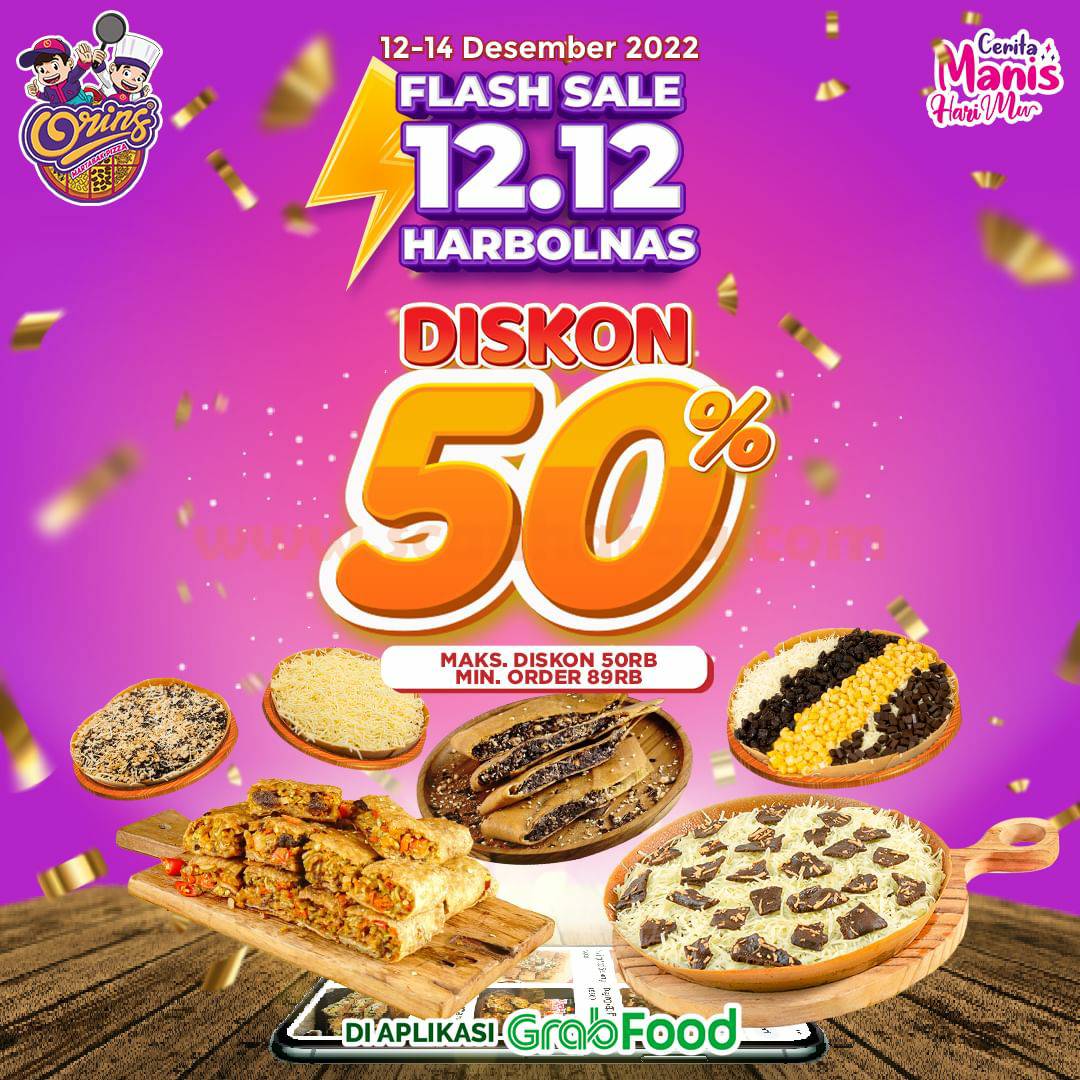 Promo Martabak Pizza Orins Flash Sale 12.12 Diskon 50%