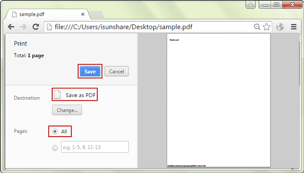 remove password from pdf document with chrome