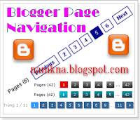 Numbered Page Navigation Tạo phân trang cho blogspot