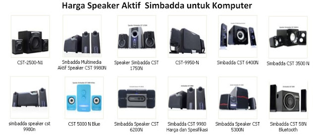 Harga Speaker Aktif  Simbadda untuk PC Murah