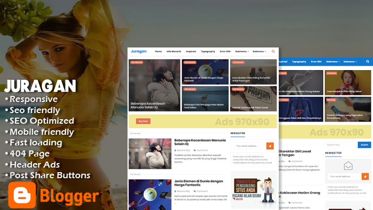 Juragan Pro Responsive Blogger Template