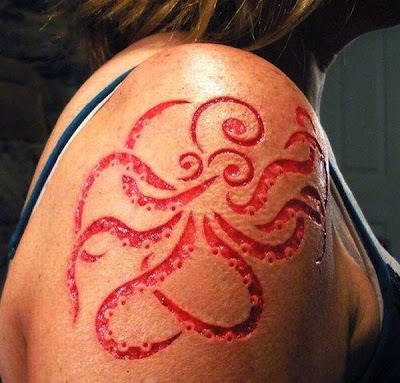Human used Skin Burning Tattoos pictures