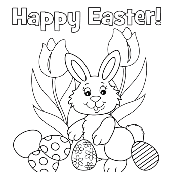 Happy Easter Coloring Pages