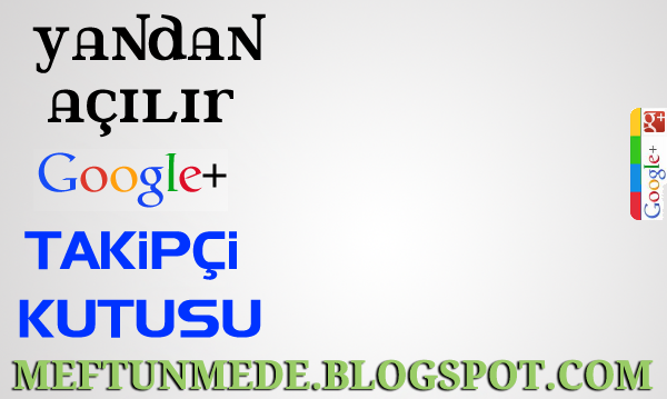 Yandan acilir Google+ takipci kutusu