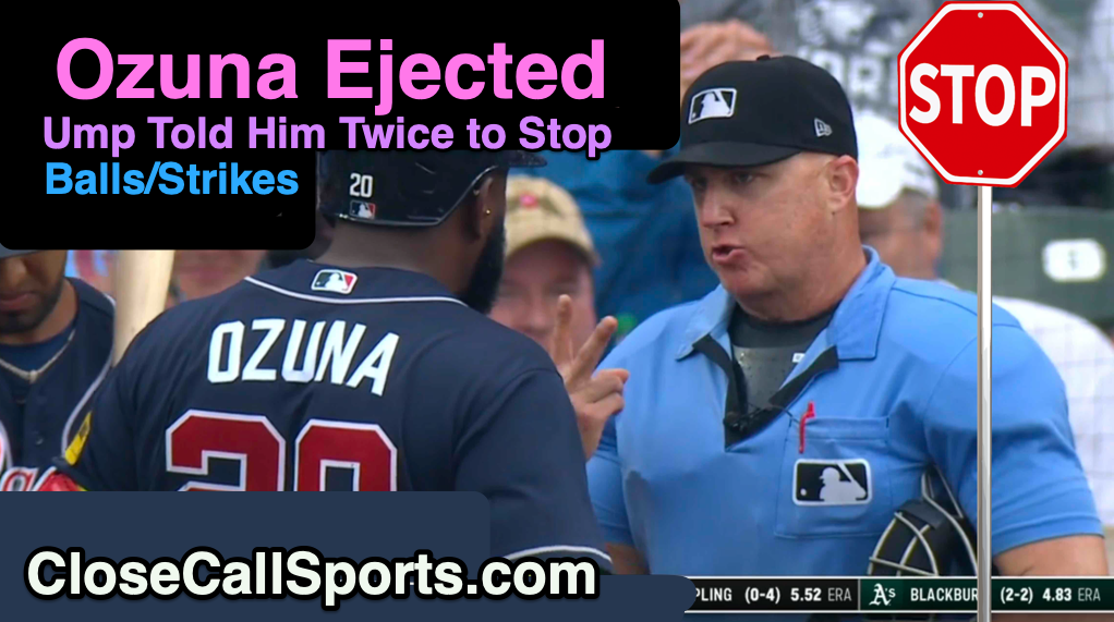 Close Call Sports & Umpire Ejection Fantasy League: MLB Ejection 171 - Ryan  Blakney (1; Marcell Ozuna)