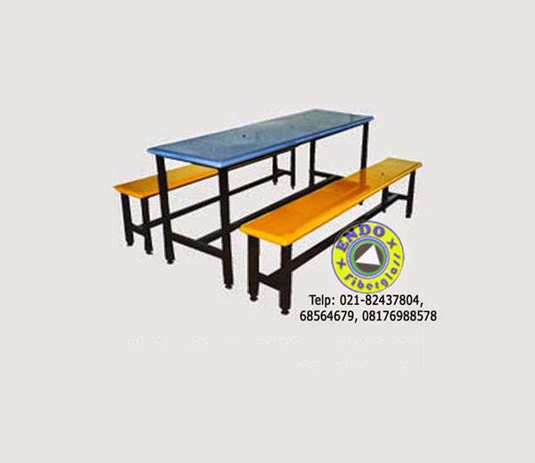 Jual meja  kursi restoran murah dari bahan  fiberglass  