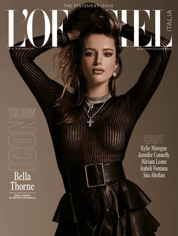 Bella Thorne – L’officiel magazine Braless Photoshoot September 2019