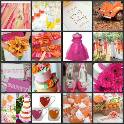 Orange Wedding Decorations on Inspired Celebration  Colour Inspiration   Pink   Orange