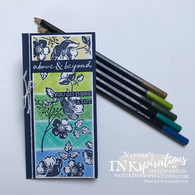 By Angie McKenzie for the Crafty Collaborations Watercolor Pencils Blog Hop; Click READ or VISIT to go to my blog for details! Featuring Shaded Summer Cling Stamp Set along with the Watercolor Pencils Assortment 2 by Stampin' Up!; #handmadecards #justbecausecards #thankyoucards #coloringwithwatercolorpencils #stamping #shadedsummer #20212022annualcatalog #naturesinkspirations #makingotherssmileonecreationatatime #coloringtechniques #crosshatch #stampinup #stampinupcolorcoordination