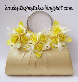 Tas Pesta Clutch Bag Dompet Gold