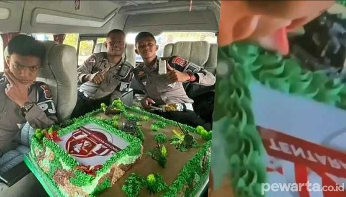 Viral Polisi Jilat Kue HUT TNI, 2 Personel Polda Papua Barat Resmi Dipecat!