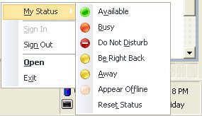 Appear Offline in Microsoft Office Communicator