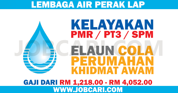JAWATAN KOSONG TERBARU DI LEMBAGA AIR PERAK LAP - 13 SEPT ...