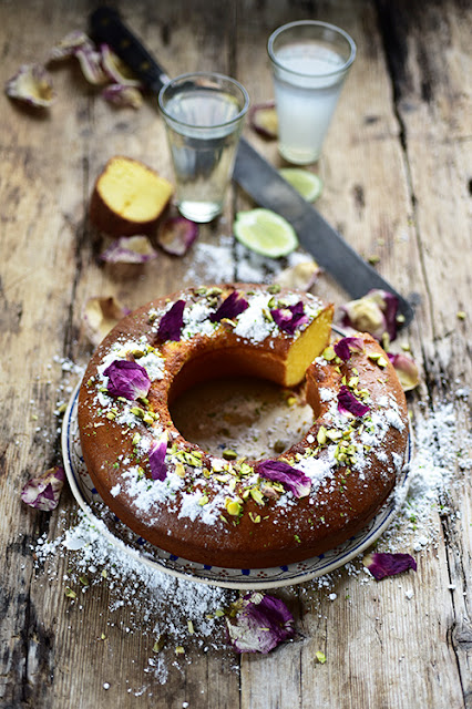 Mon gâteau au lait concentré et au citron vert...