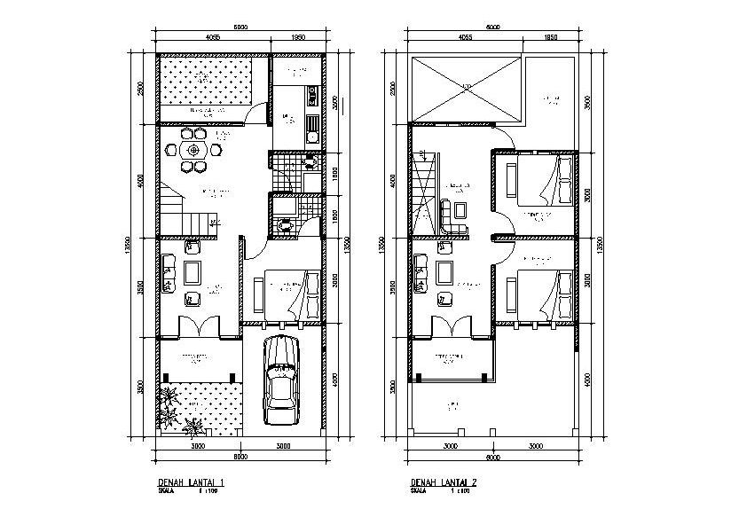    lalu seperti apakah denah rumah yang bagus contoh denah rumah 2 lantai