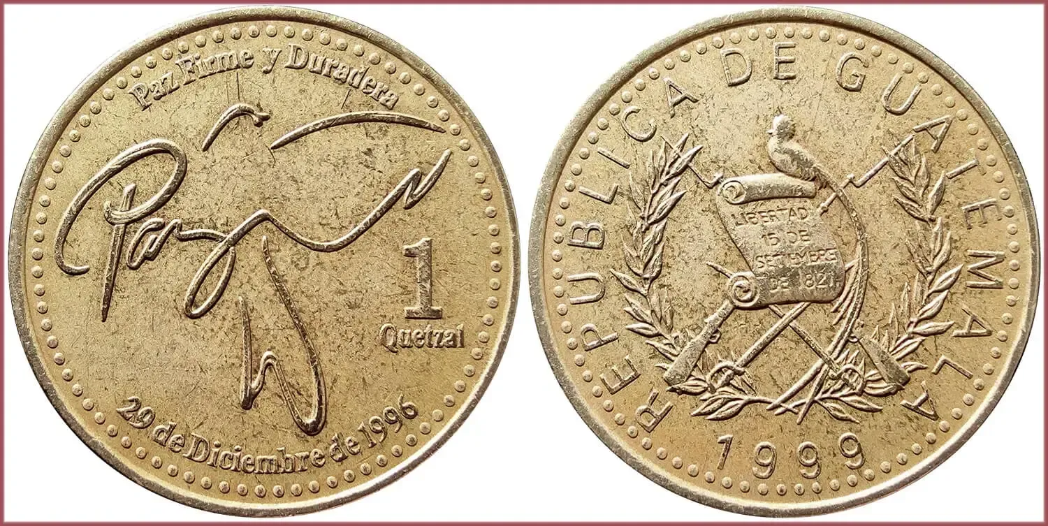 1 quetzal, 1999: Republic of Guatemala
