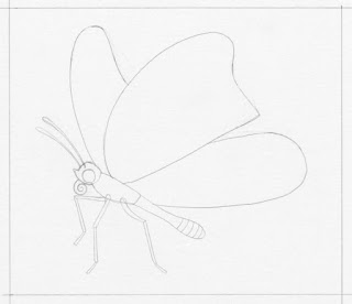 how to draw a butterfly