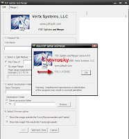 VERTX PDF Splitter and Merger 4.0 Win2k/XP/Vista 