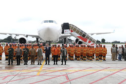 Delegasi Kemanusiaan RI dan Tim INASAR Tiba di Tanah Air