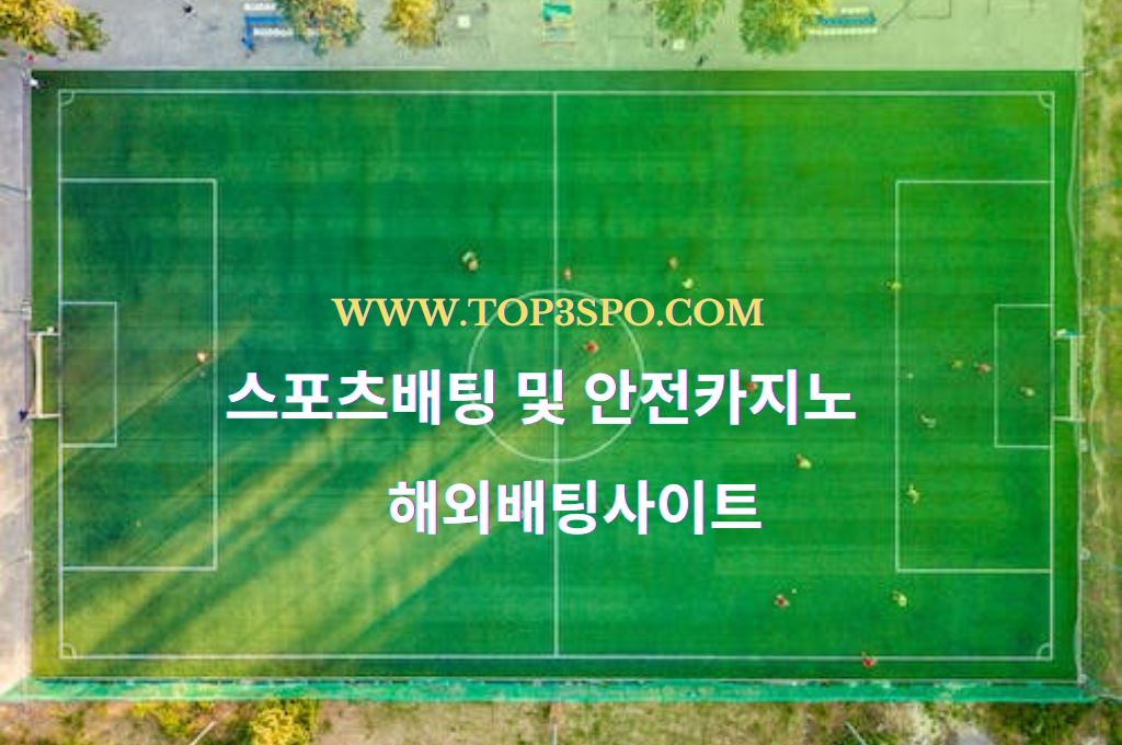 Top view of open ground soccer field
