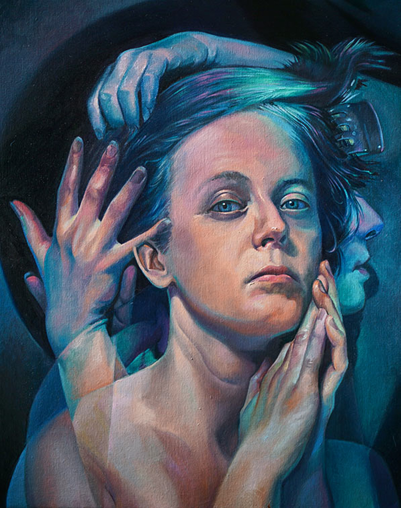 Paintings by Scott Hutchison.