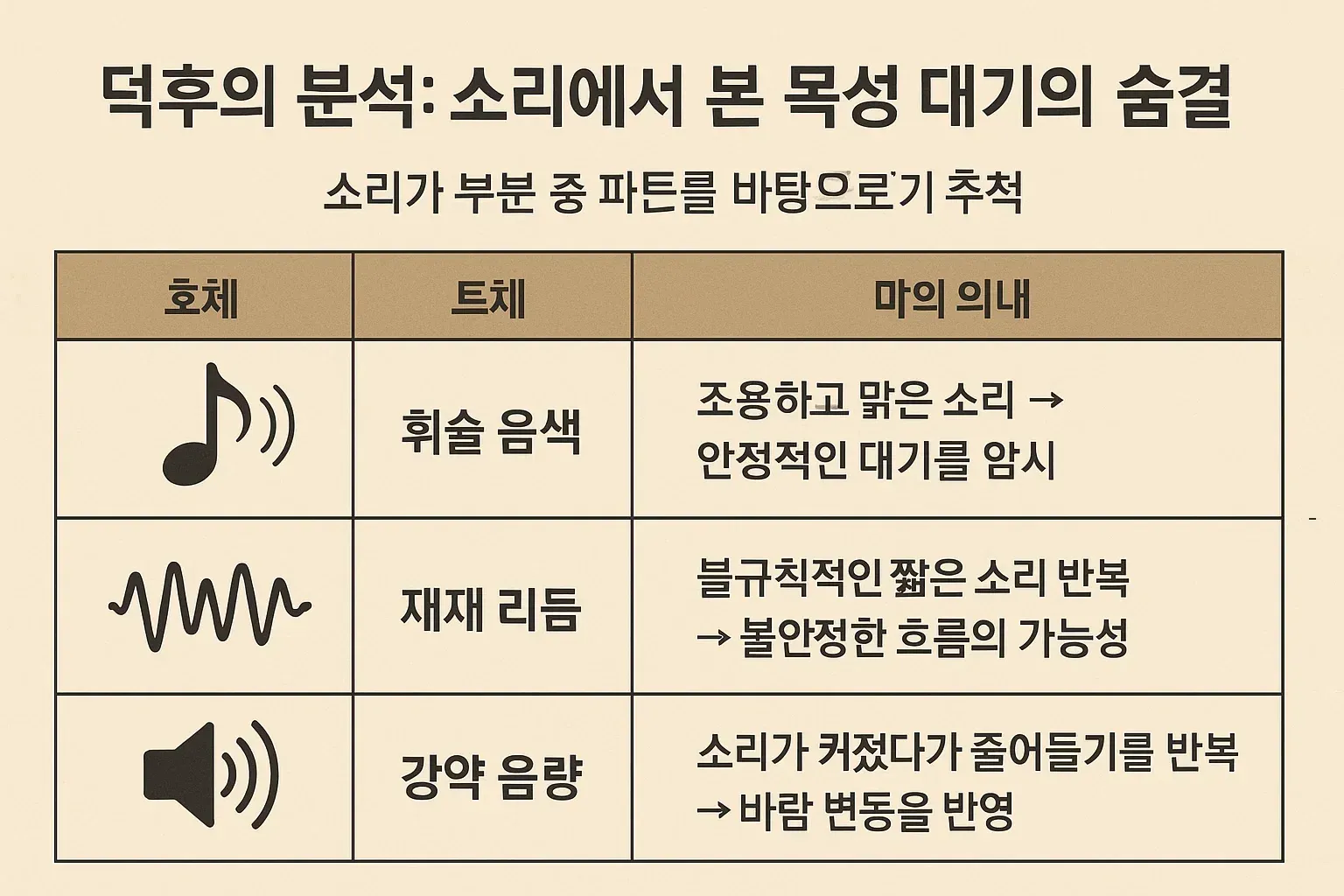목성의 노래에 나타난 반복 패턴과 의미 분석 인포그래픽