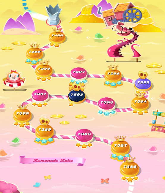 Candy Crush Saga level 7386-7400