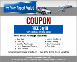 Long Beach Airport Parking Coupon