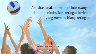 aktivitas fisik berlebih memicu biang keringat