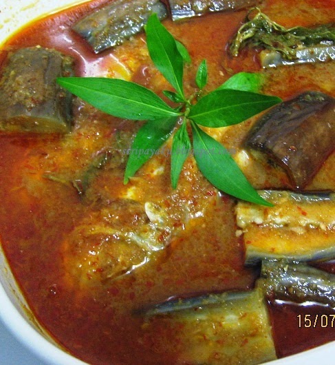 My Kuali: Asam pedas ikan+terung