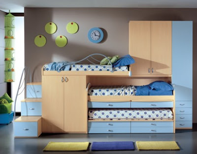 DORMITORIO INFANTIL PEQUEÑO PARA TRES