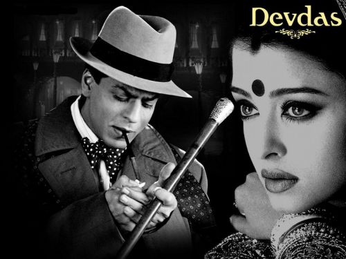 Shahrukh Khan devdas poster with aishwarya rai