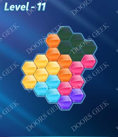 Block! Hexa Puzzle [Advanced] Level 11 Solution, Cheats, Walkthrough for android, iphone, ipad, ipod