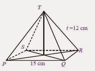 Cara Mudah Menghitung Volume  dan Luas Permukaan Limas 