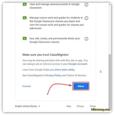 Cara Memindahkan Kelas Google Classroom ke Akun Gmail/Belajar.id
