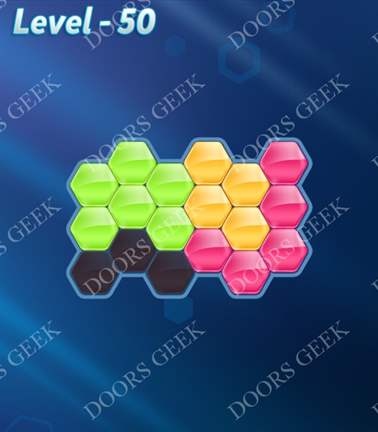 Block! Hexa Puzzle [Rainbow A] Level 50 Solution, Cheats, Walkthrough for android, iphone, ipad, ipod