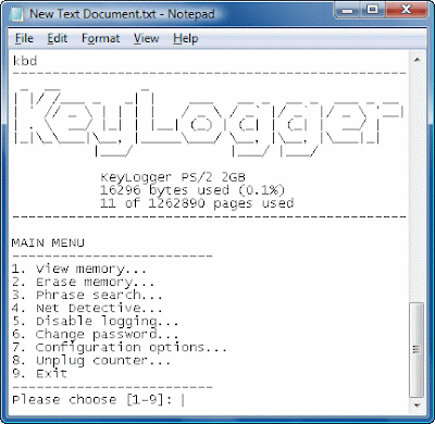 notepad keylogger