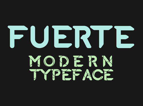 Font Commercial Gratis Terbaru Untuk Desainer Grafis - Fuerte Typeface Free Font
