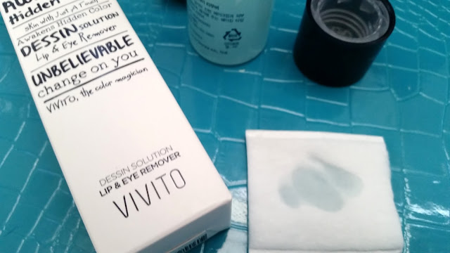 Vivito lip & eye remover soaked on pad