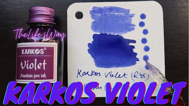 Stationery Review 11: Karkos Violet Fountain Pen Ink (USD 1.97) 30ml Bottle