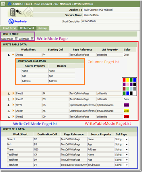 Connect-Excel custom rule with property structure