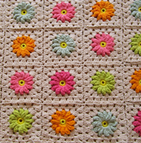 Crochet Pattern Flower Square III